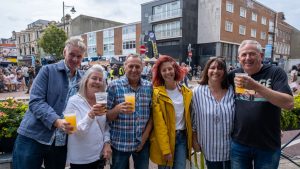 Happy group at Southsea Food Festival