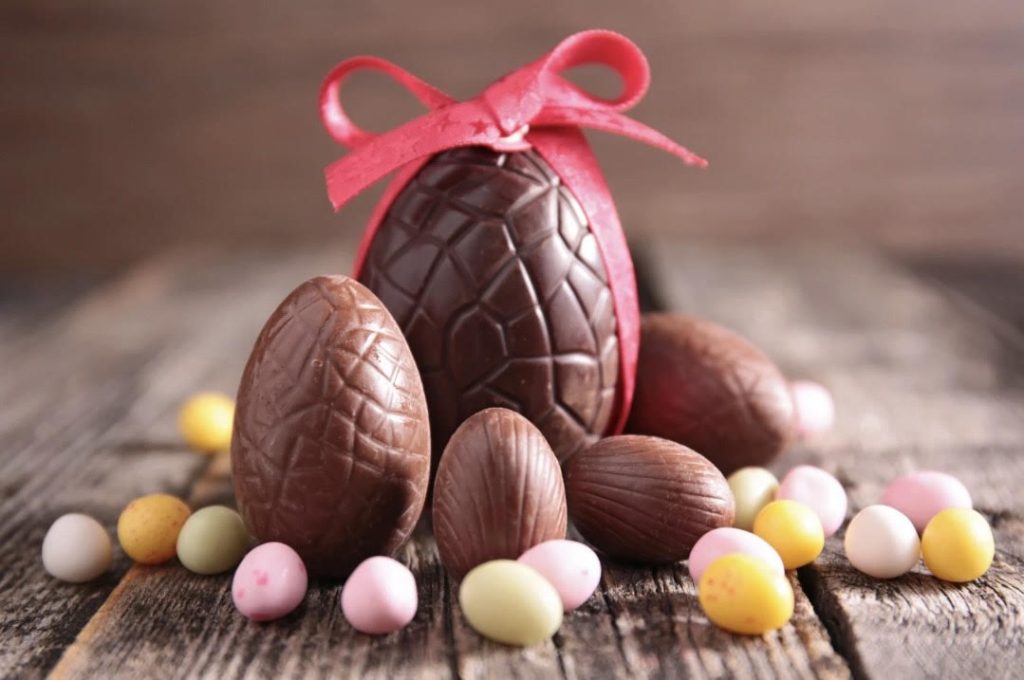 Photograph of some Easter Eggs - showcasing Easter Treats available in Portsmouth