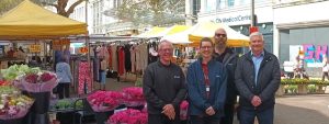 Market team Ian Bell, Rebecca Alexander, Bradley Bennett and Paul Churchman