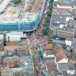 Aerial view of Food Festival Palmerston Road