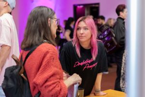 Downtown Pompey engages with customer