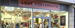 External view of the Love Portsmouth shop