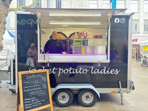Vicky on Jacket Potato Ladies stall